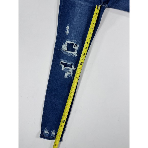 Judy Blue Mid Rise Skinny Fit Distressed Ripped Blue Jeans‎ Womens Size 3/26 NWT - Picture 4 of 11